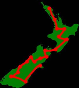 nz travel route